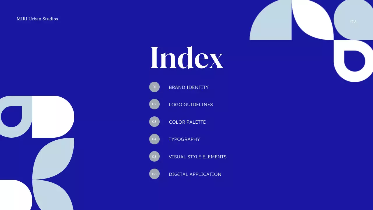 Blue Modern Brand Guideline Presentation