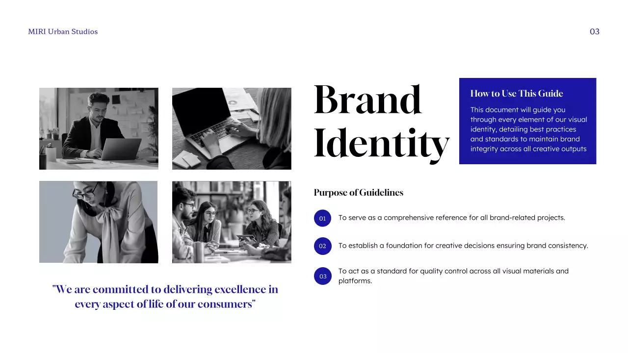 Blue Modern Brand Guideline Presentation