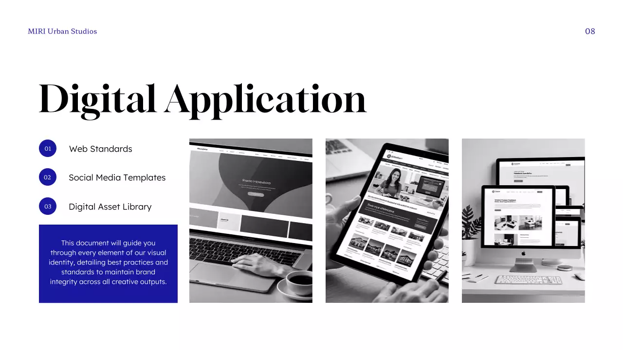 Blue Modern Brand Guideline Presentation