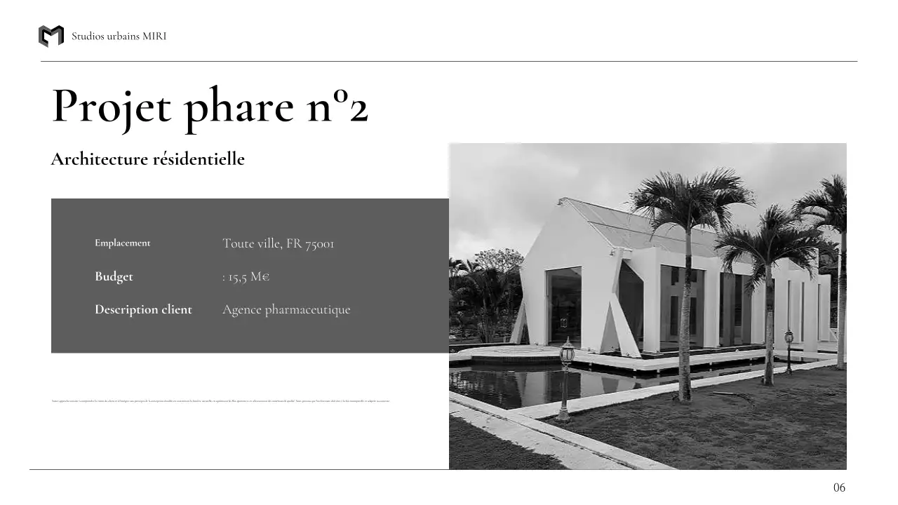 portefeuille d'architecture moderne noire