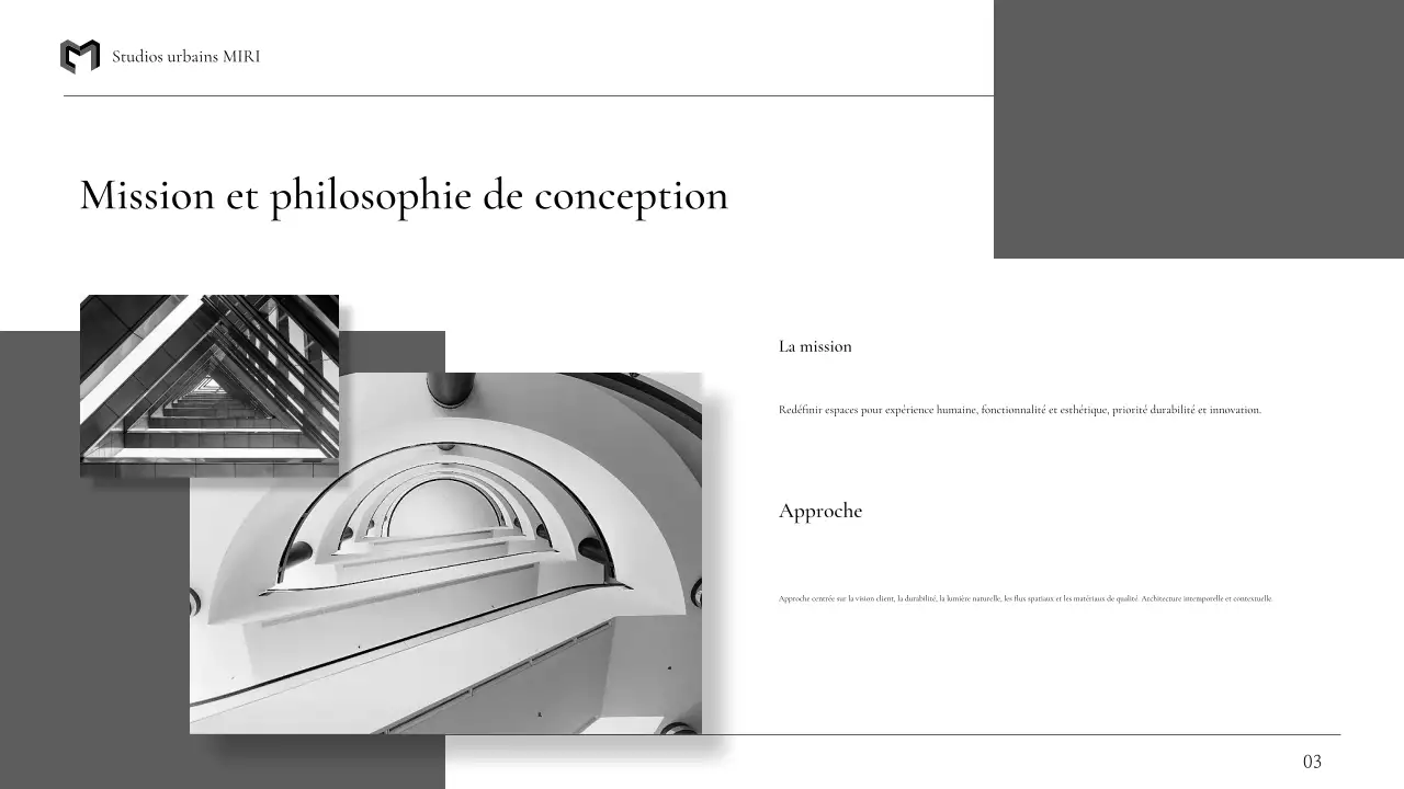 portefeuille d'architecture moderne noire