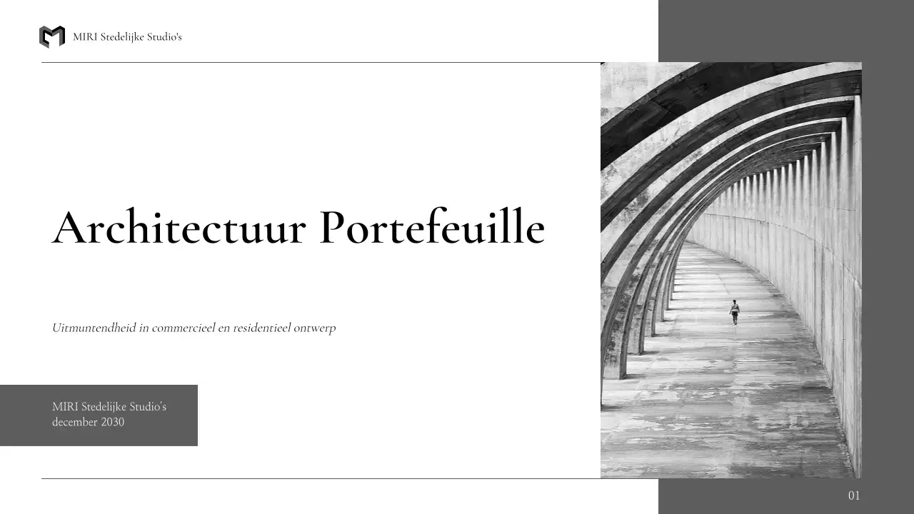 portfolio zwarte moderne architectuur