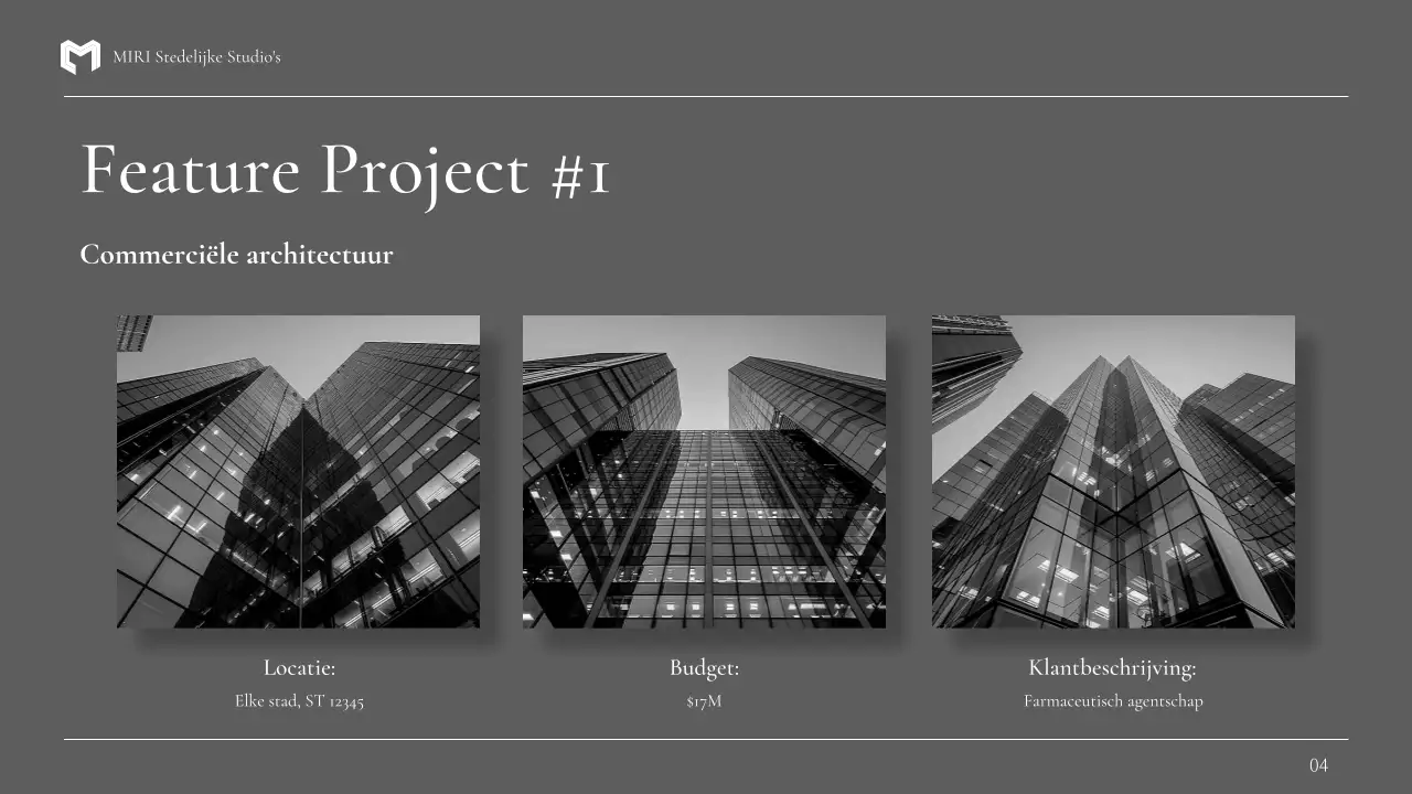 portfolio zwarte moderne architectuur