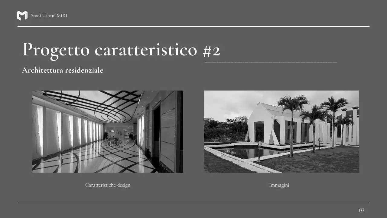 portfolio di architettura moderna nera