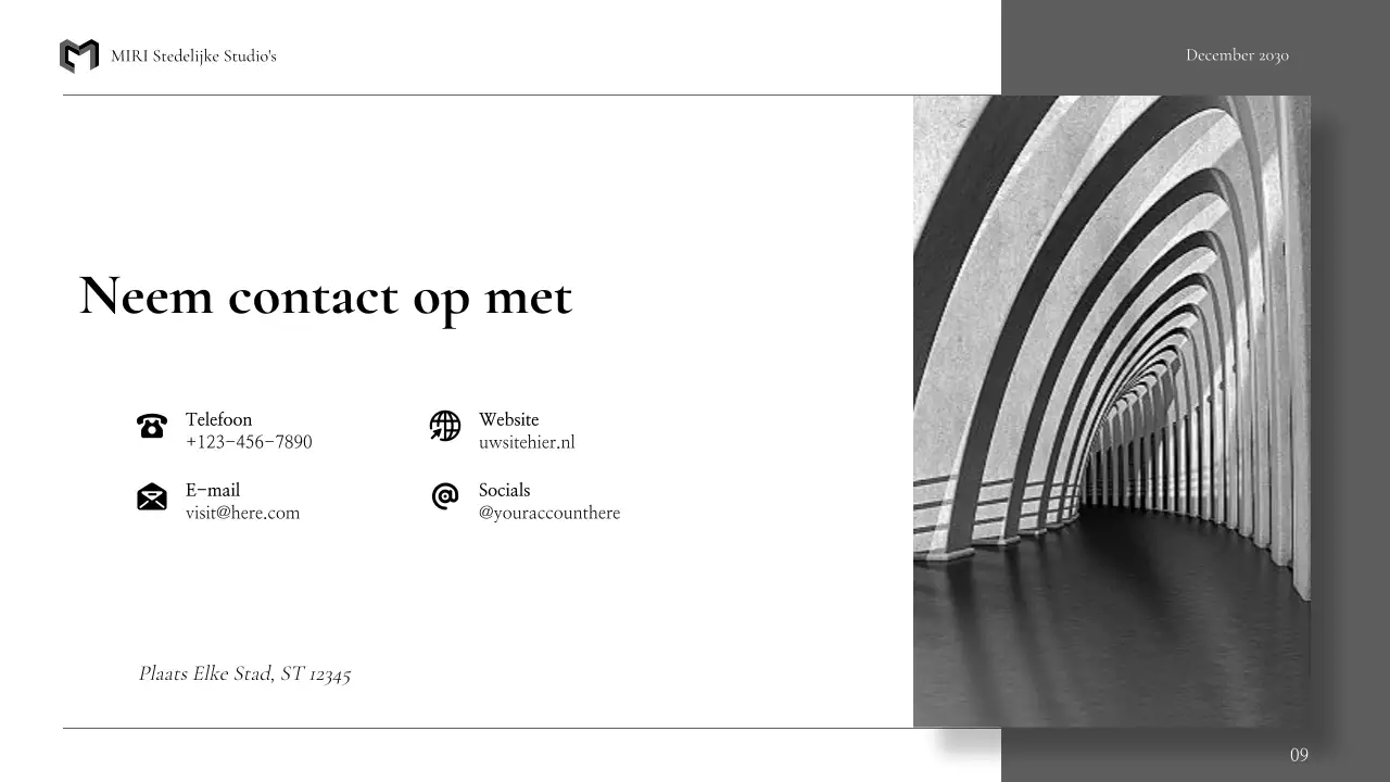 portfolio zwarte moderne architectuur