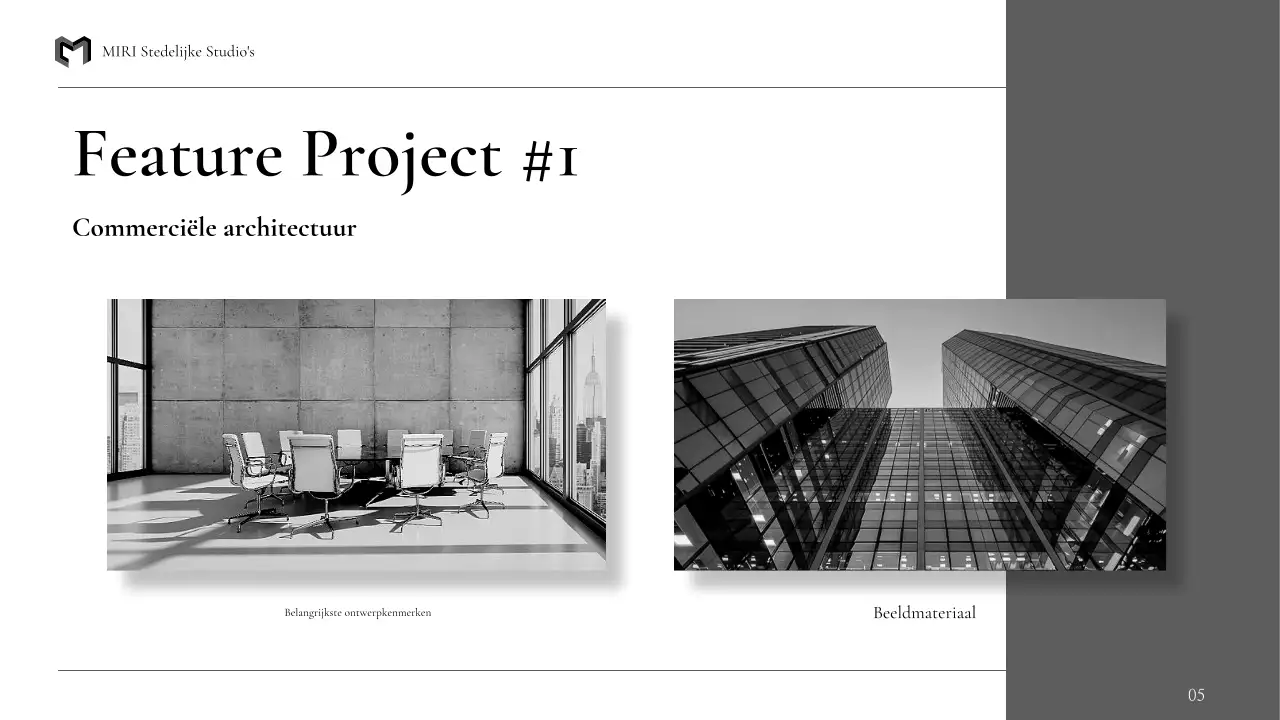 portfolio zwarte moderne architectuur