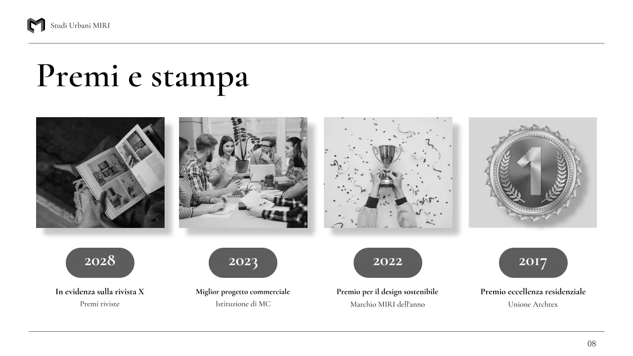 portfolio di architettura moderna nera