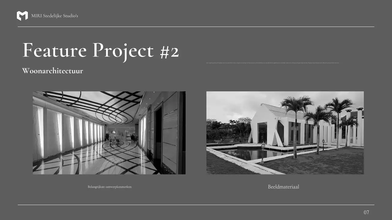 portfolio zwarte moderne architectuur