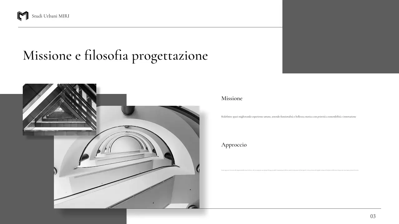 portfolio di architettura moderna nera