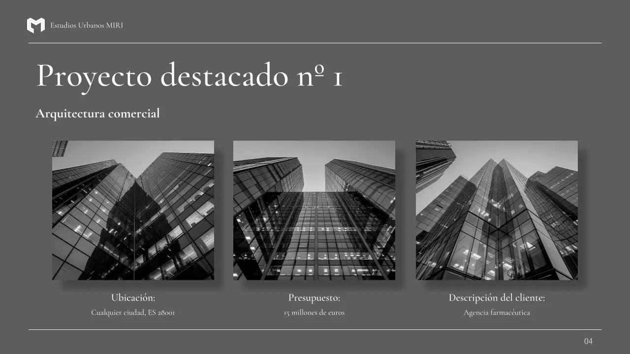 cartera negra de arquitectura moderna