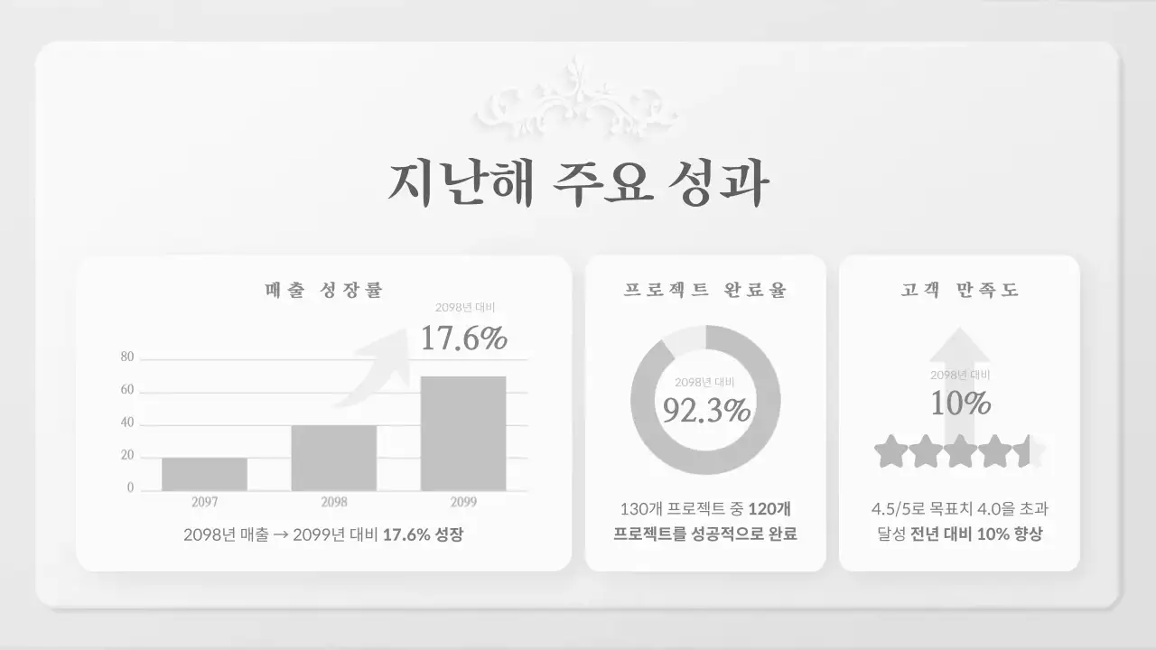 회색 클래식 시무식 행사