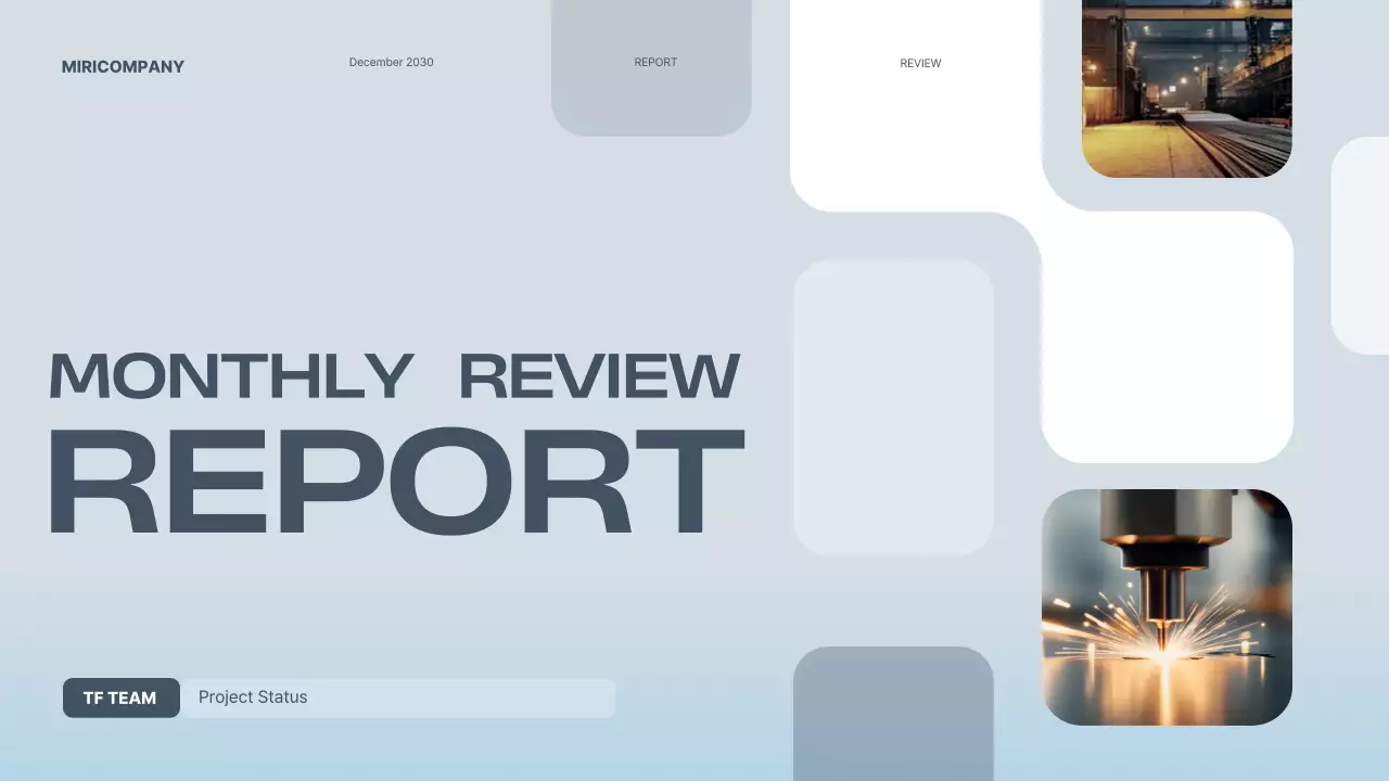 Grey Modern Business Report Presentation