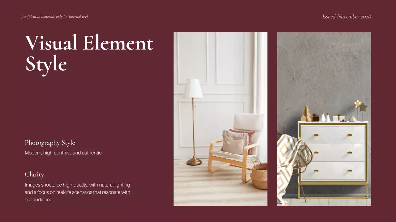 Maroon Modern Brand Guideline Presentation