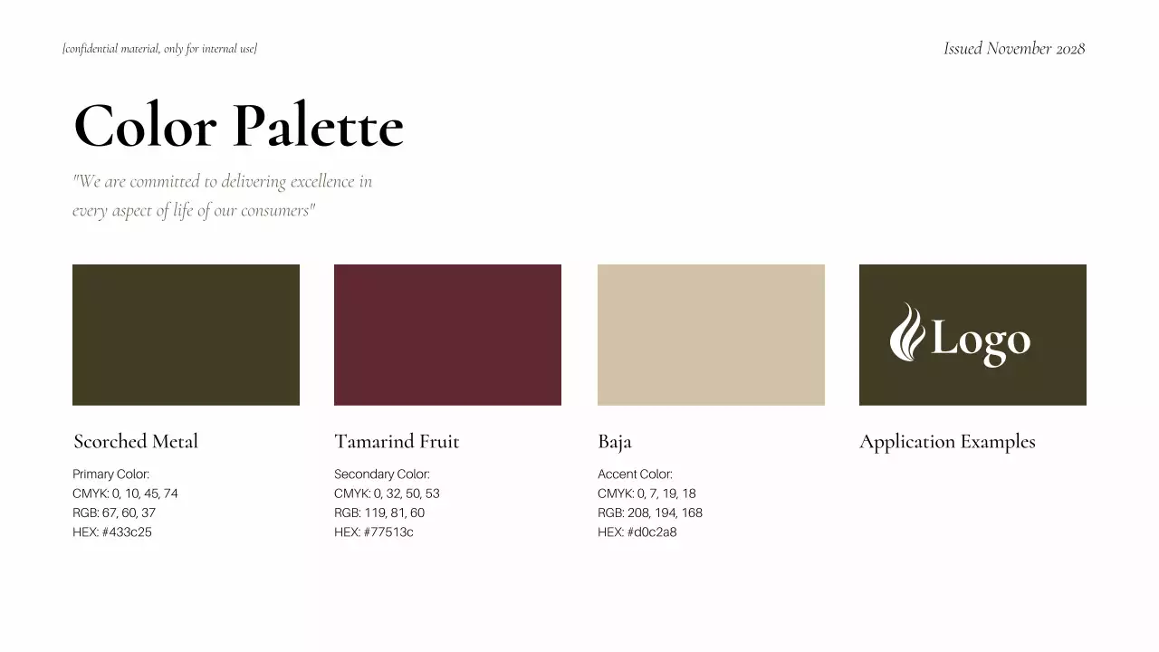 Maroon Modern Brand Guideline Presentation