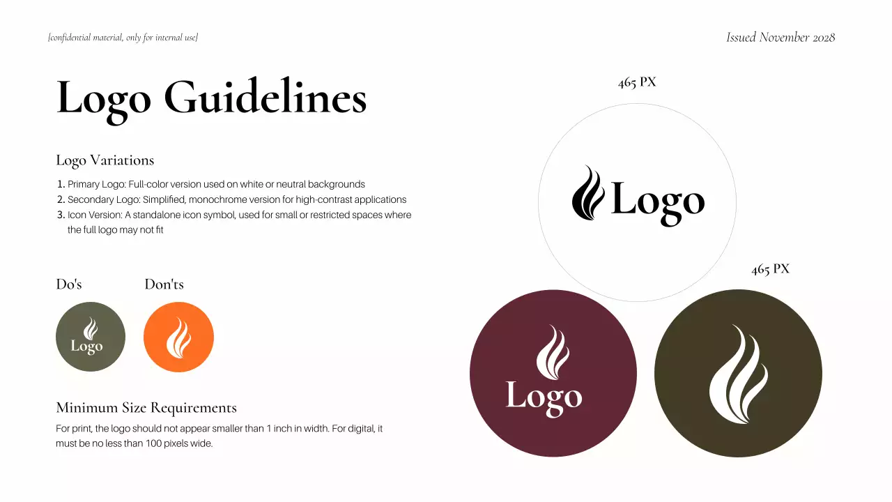 Maroon Modern Brand Guideline Presentation