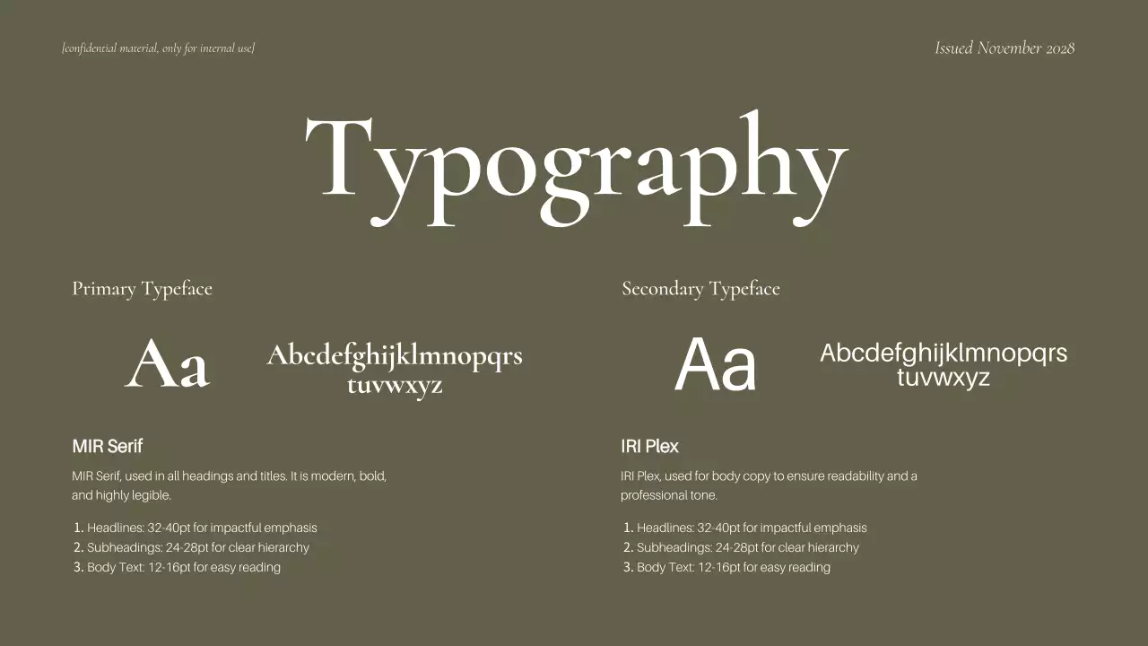 Maroon Modern Brand Guideline Presentation