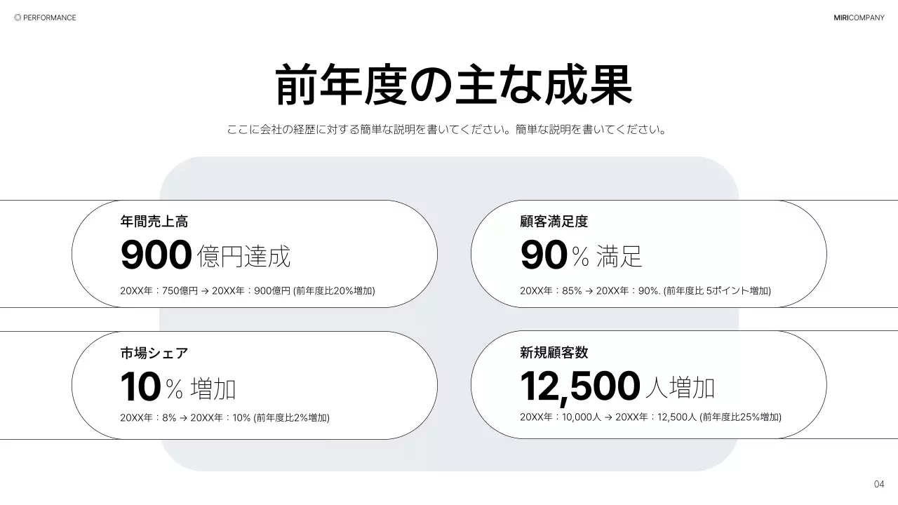 グレー シンプル 事業 計画書 プレゼンテーション