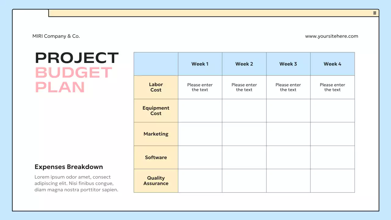 Blue Modern Project Proposal Document Presentation