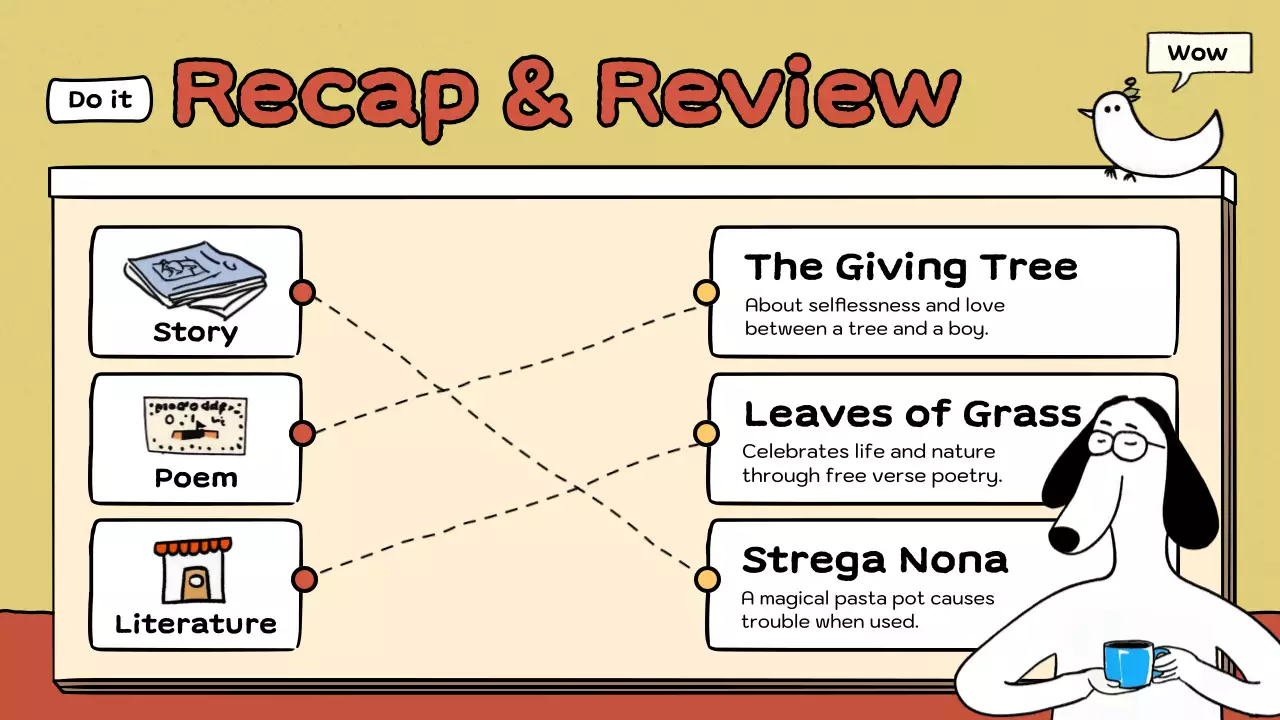 Beige Comic Literature Course Presentation