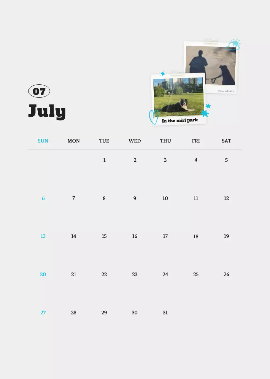 Kalender Foto Binatang Balet Putih Rapi
