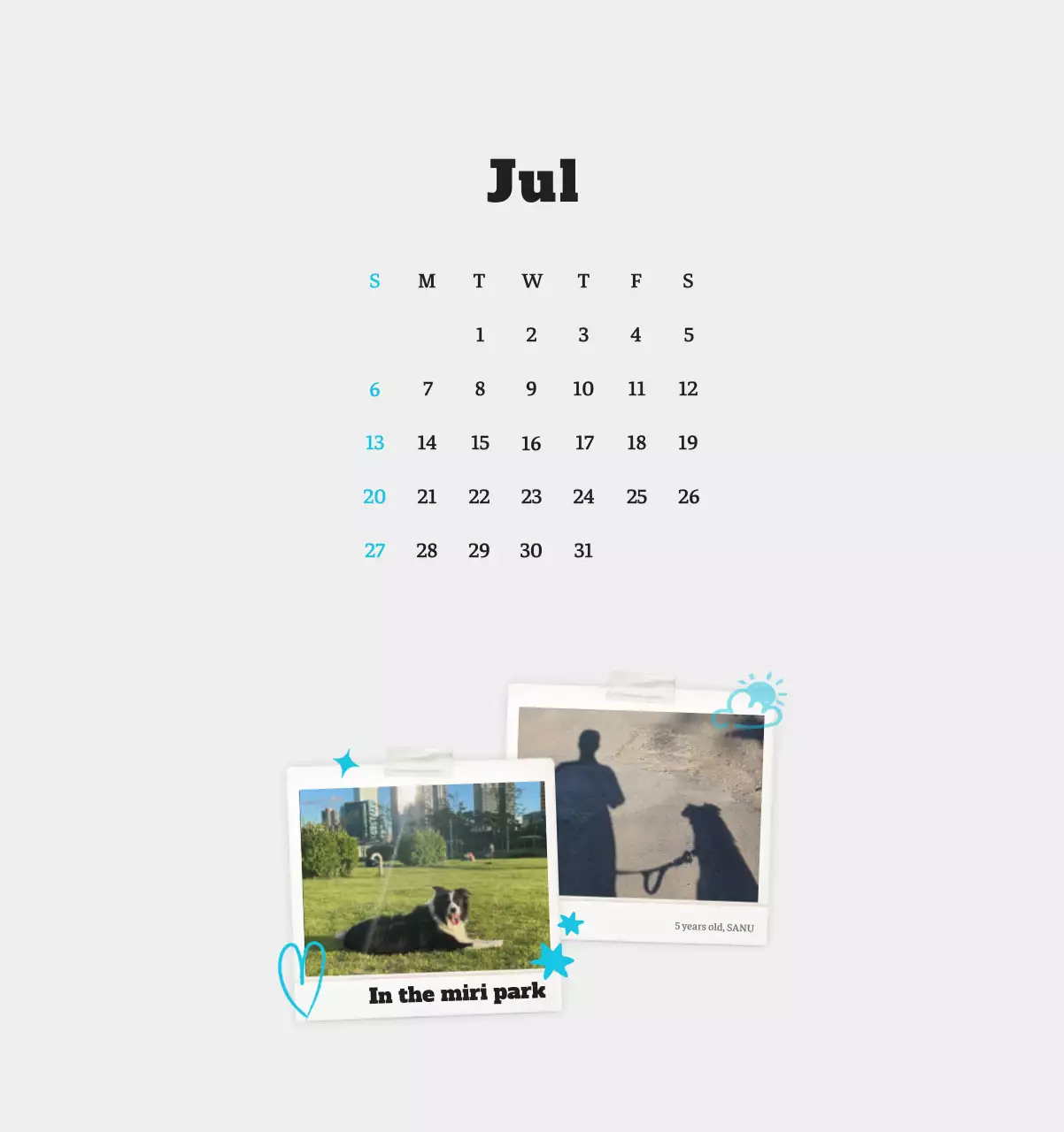 Kalender Foto Binatang Balet Putih Rapi