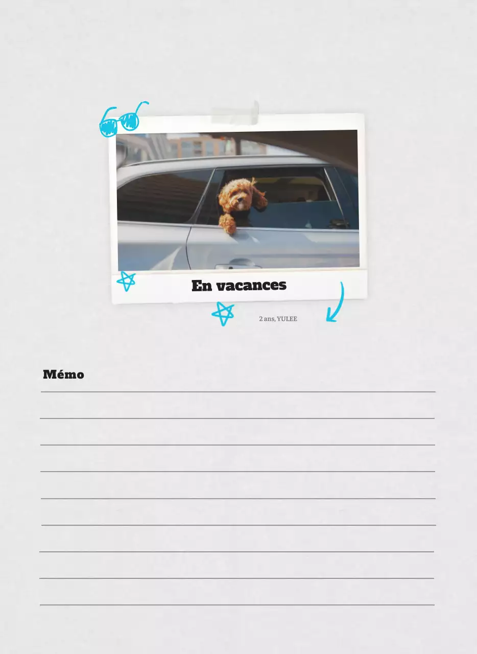 Calendrier photo blanc Neat Ballet Animal