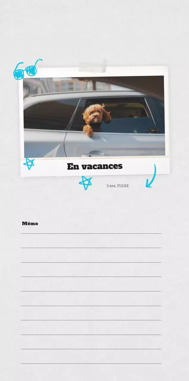 Calendrier photo blanc Neat Ballet Animal