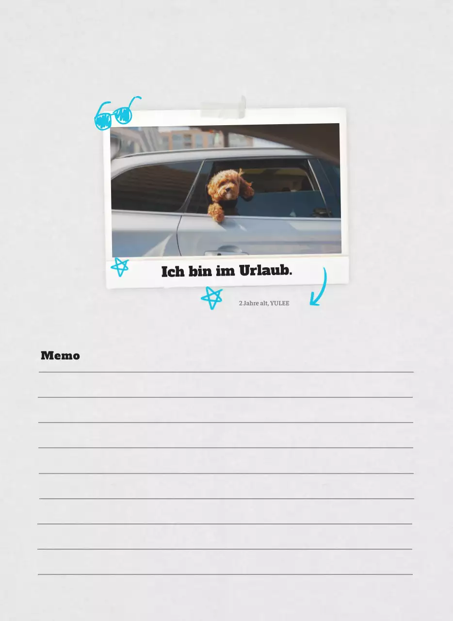 Weißer Neat Ballet-Tier-Fotokalender