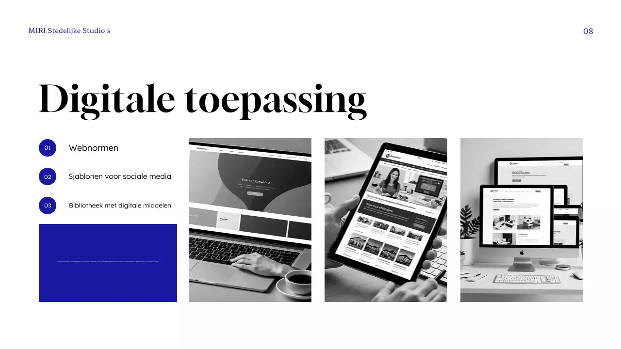 richtlijn blauw modern merk