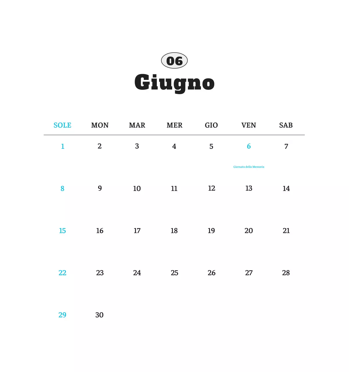 Calendario fotografico degli animali del balletto bianco e ordinato