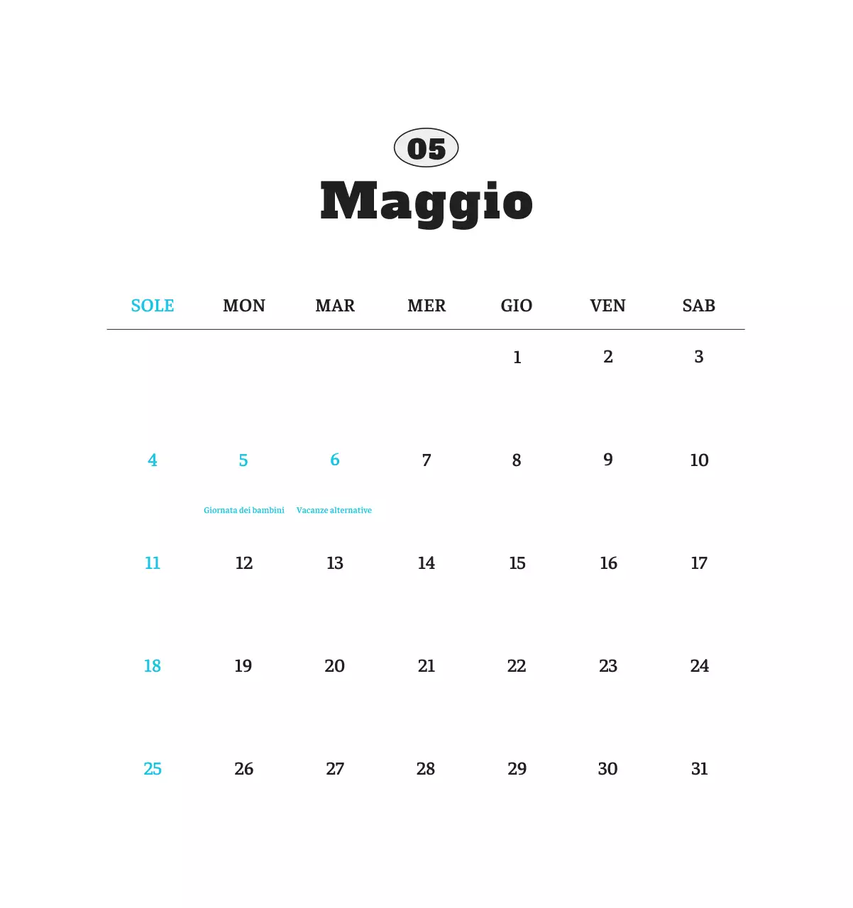 Calendario fotografico degli animali del balletto bianco e ordinato