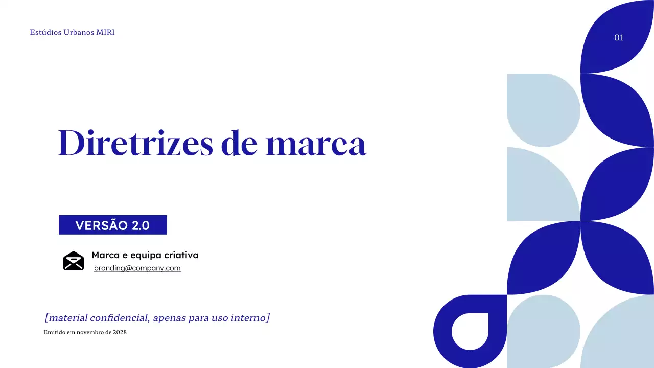 diretrizes da marca blue modern