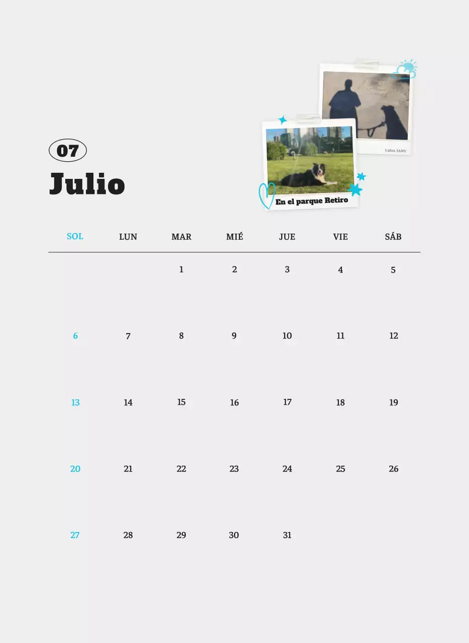 Ballet Blanco Neat Animal Foto Calendario