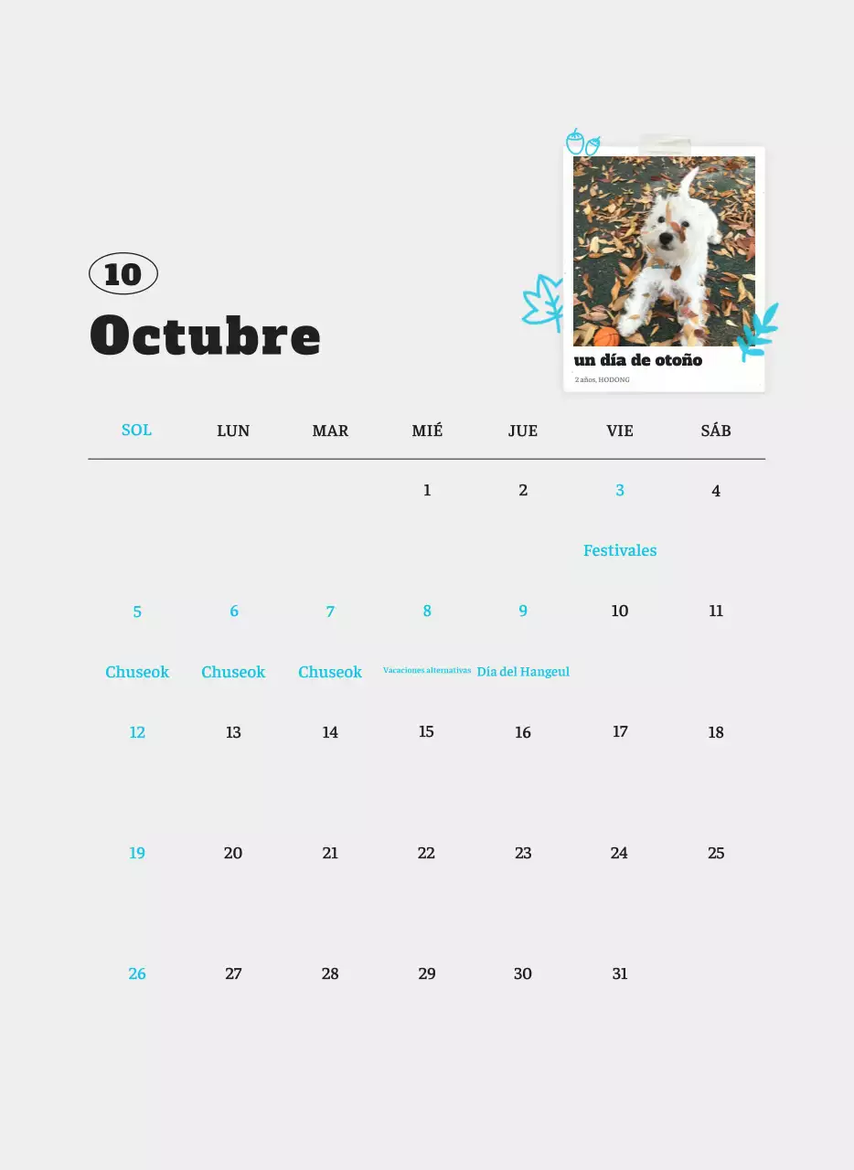 Ballet Blanco Neat Animal Foto Calendario