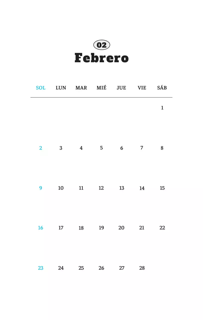 Ballet Blanco Neat Animal Foto Calendario