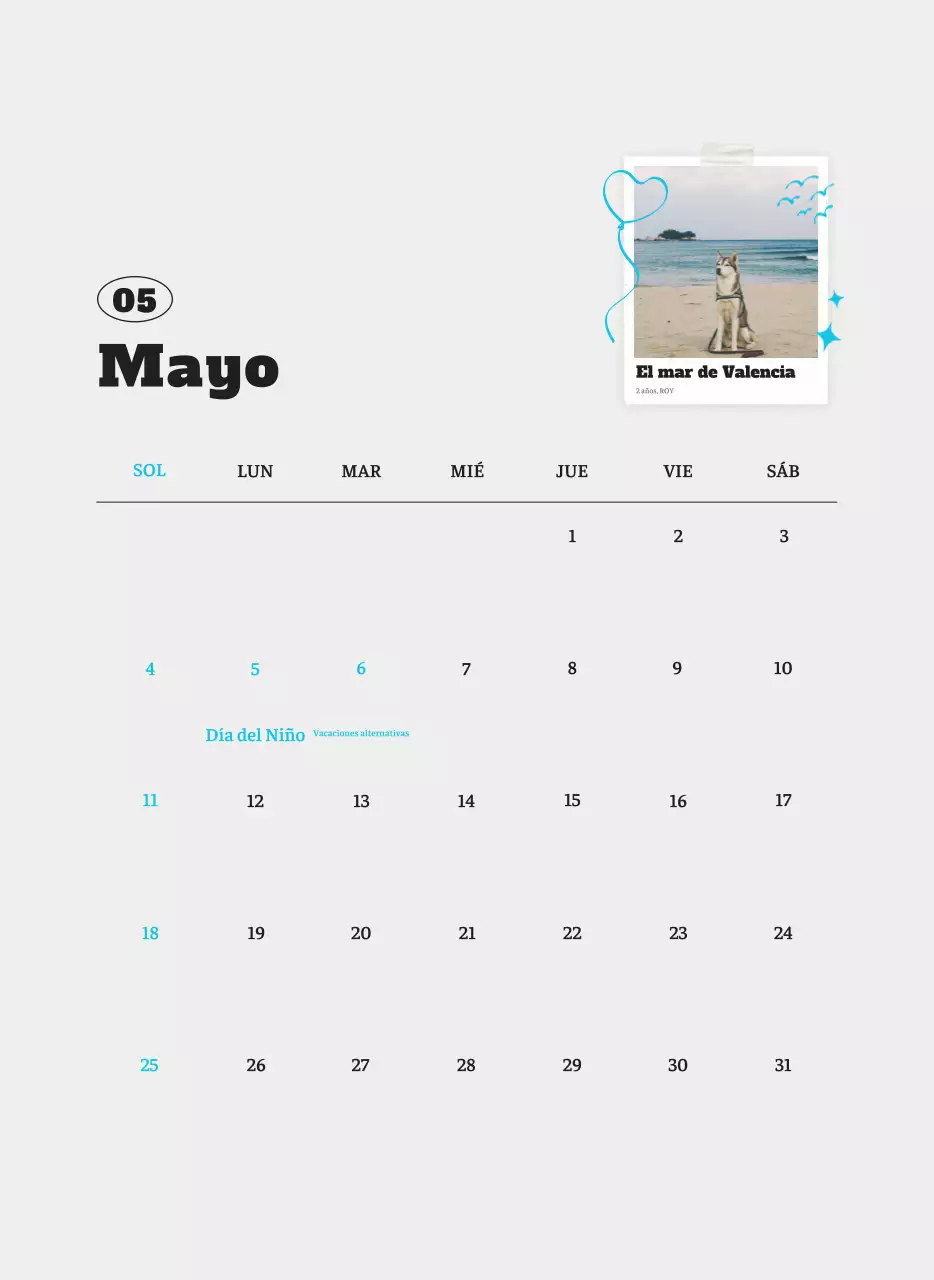 Ballet Blanco Neat Animal Foto Calendario
