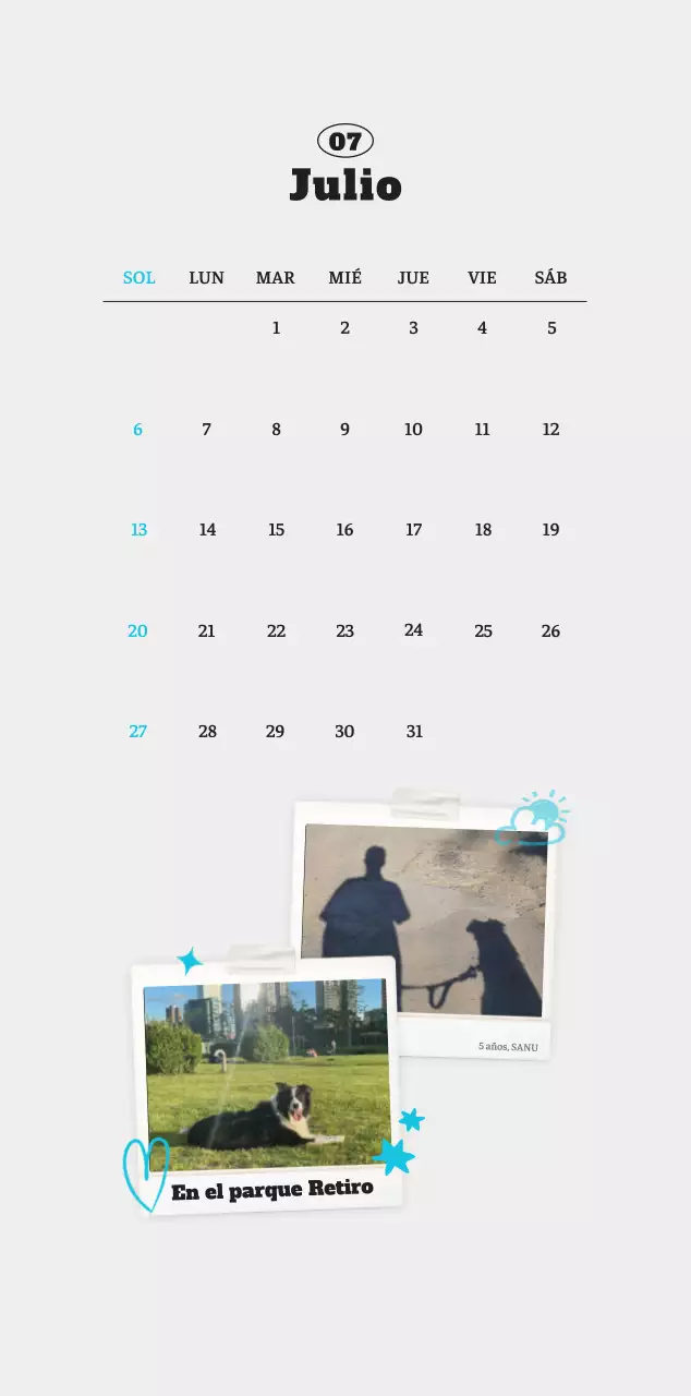 Ballet Blanco Neat Animal Foto Calendario