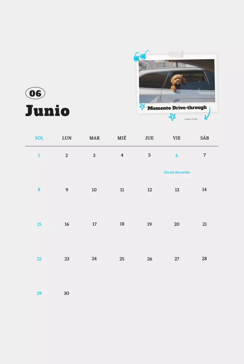 Ballet Blanco Neat Animal Foto Calendario