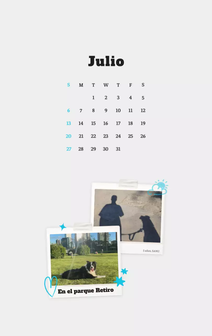 Ballet Blanco Neat Animal Foto Calendario