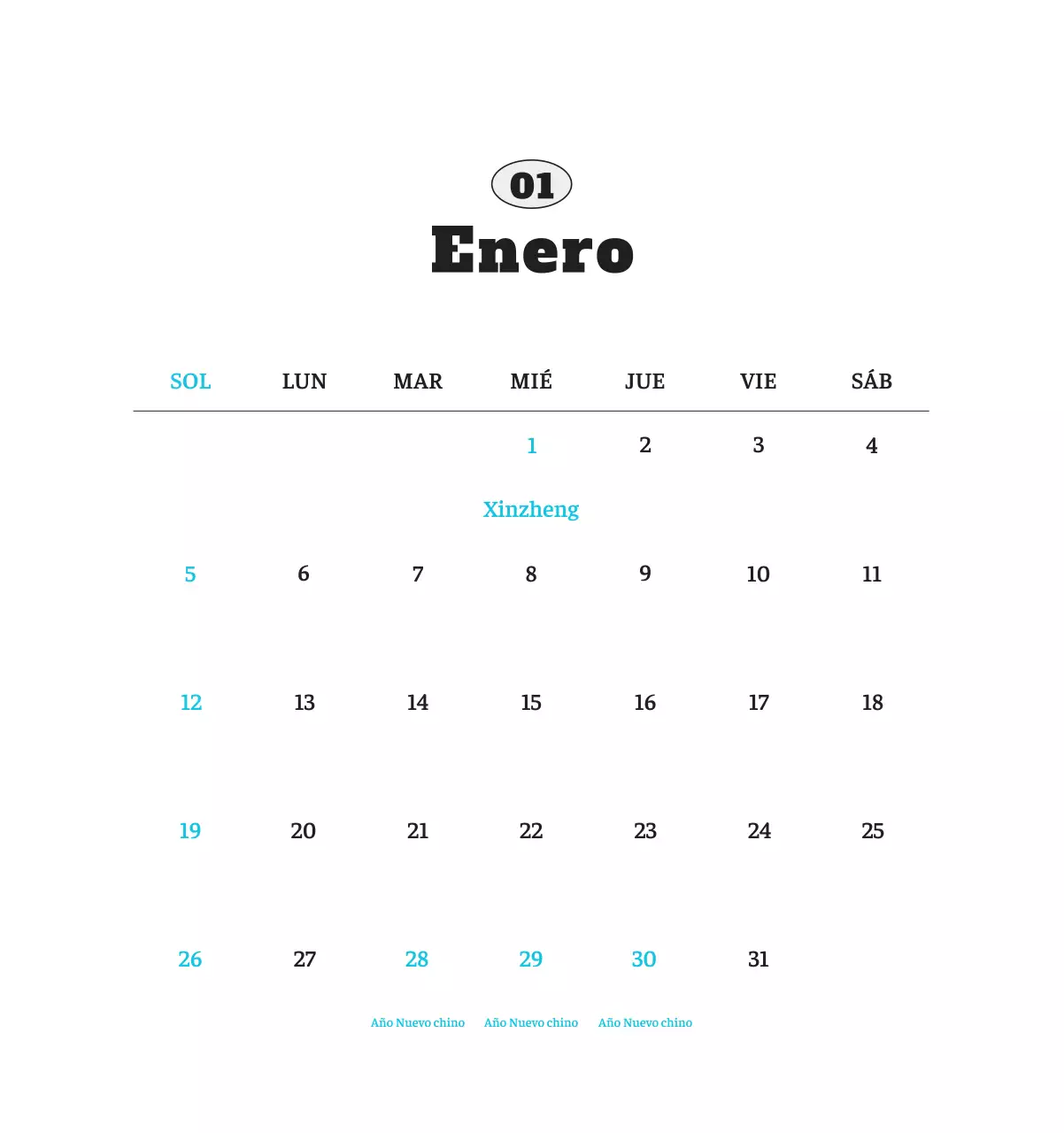 Ballet Blanco Neat Animal Foto Calendario
