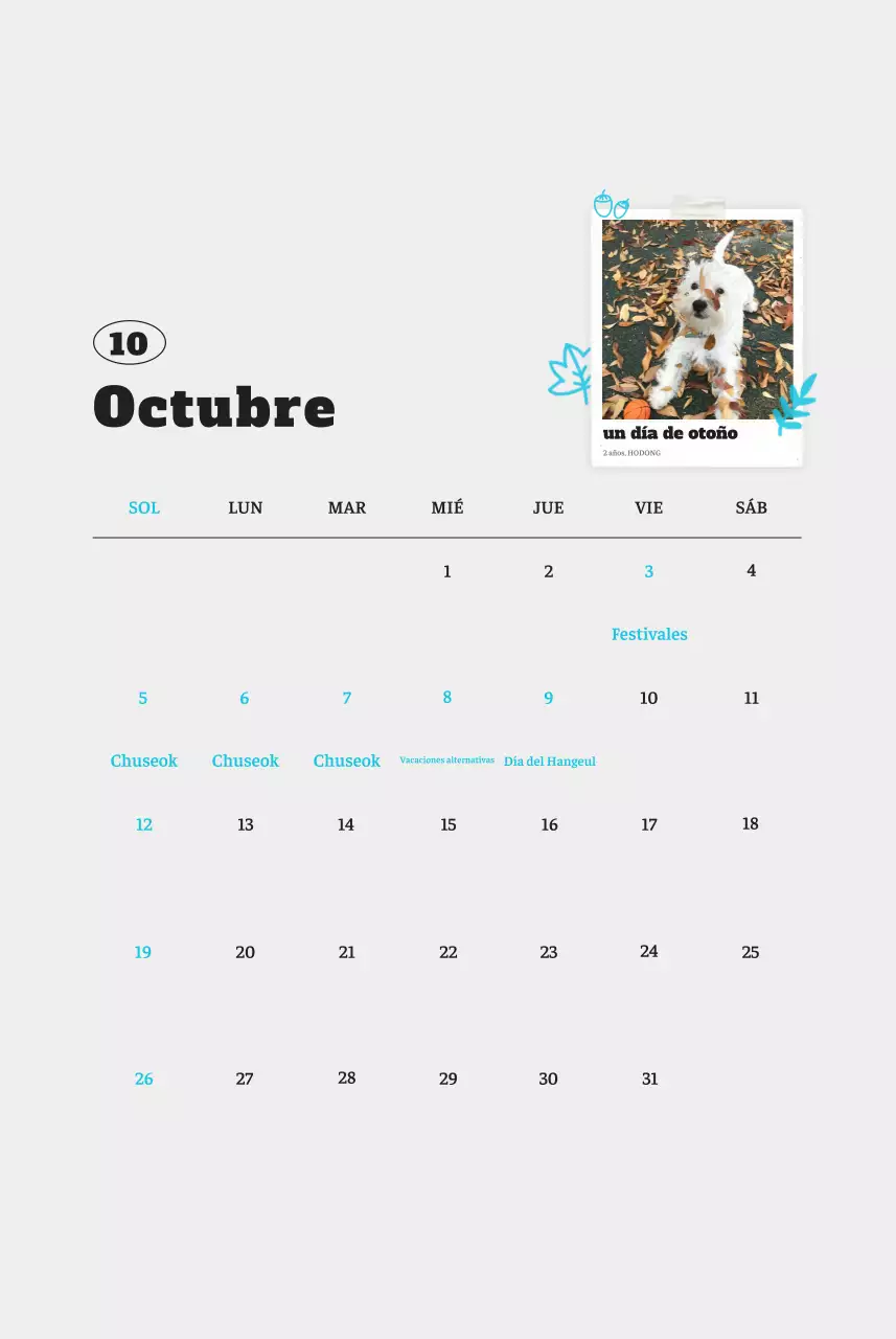 Ballet Blanco Neat Animal Foto Calendario