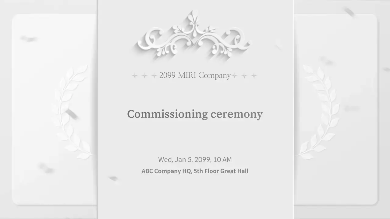 Thông báo về buổi lễ White Elegant