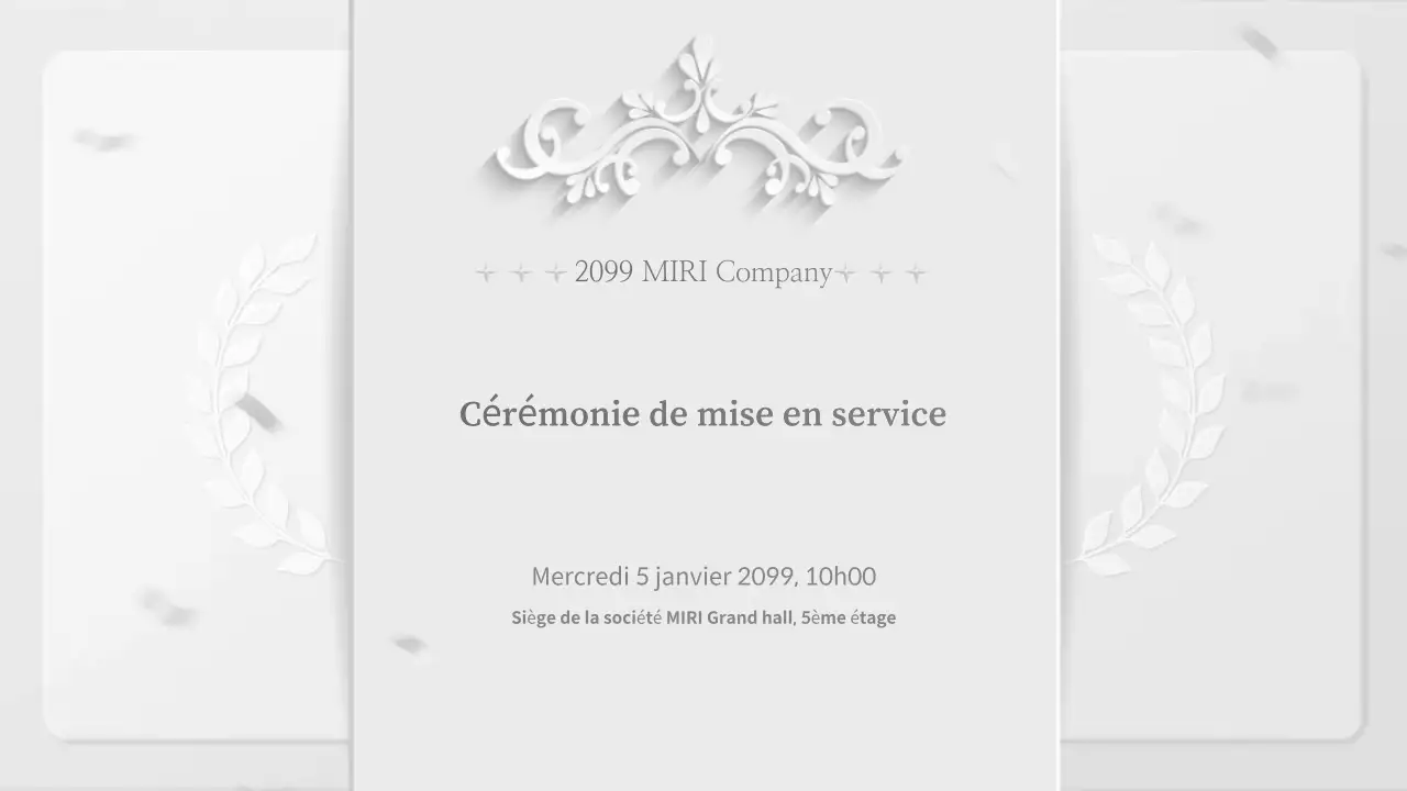 Cérémonie de mise en service du Grey Classic