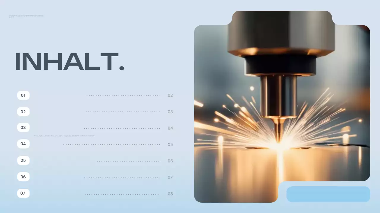 blue modern Projektbericht