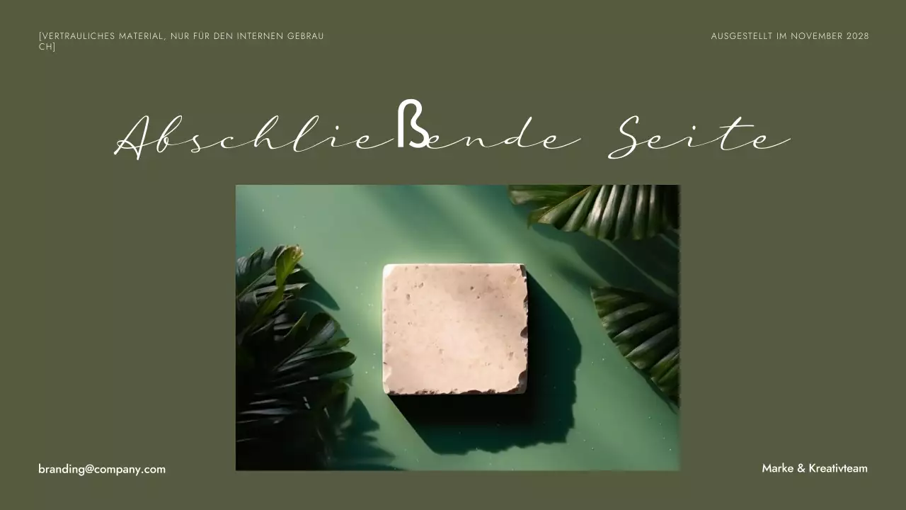 Grüner Minimalismus als Markenleitfaden