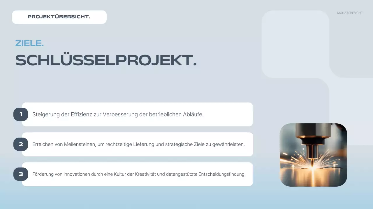 blue modern Projektbericht