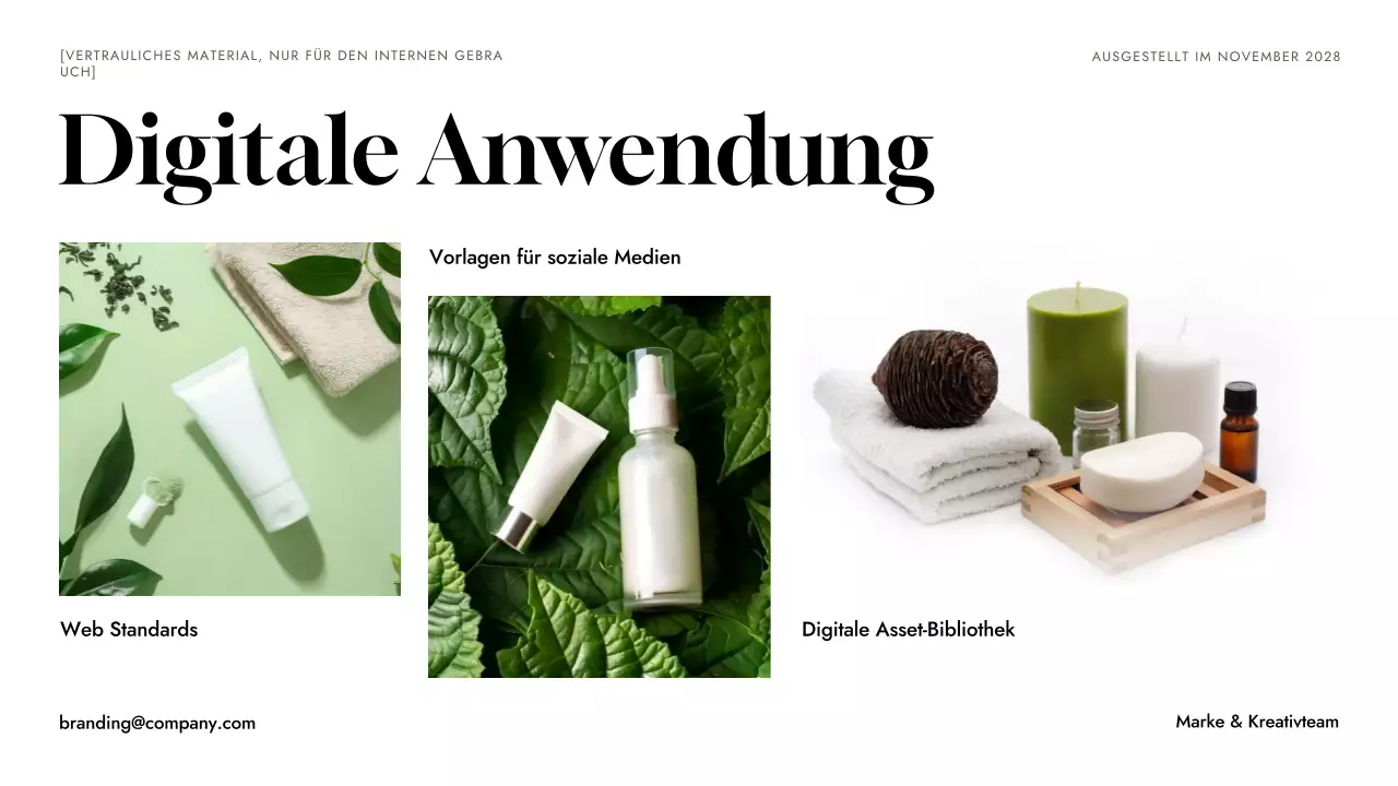 Grüner Minimalismus als Markenleitfaden