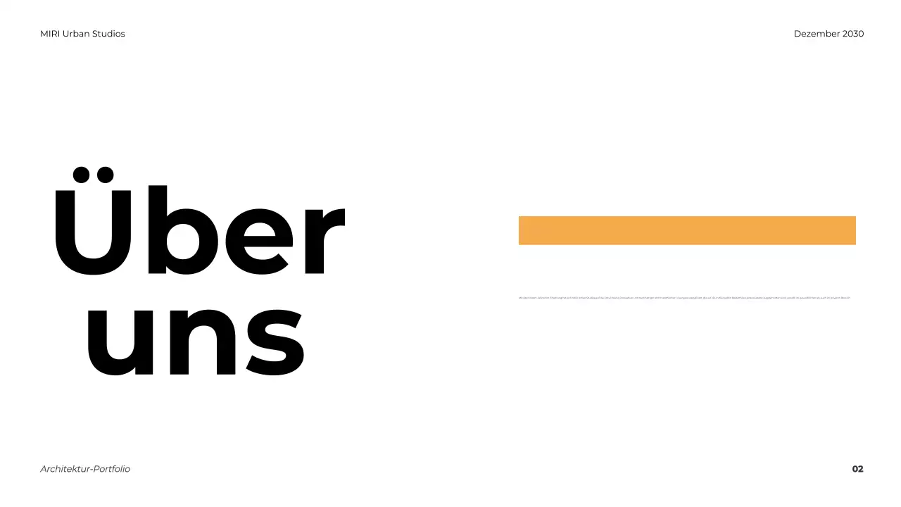 Grau Moderne Architektur Portfolio