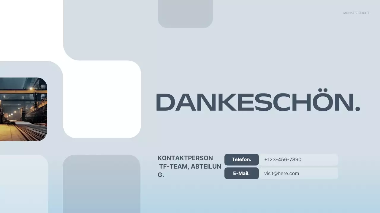 blue modern Projektbericht