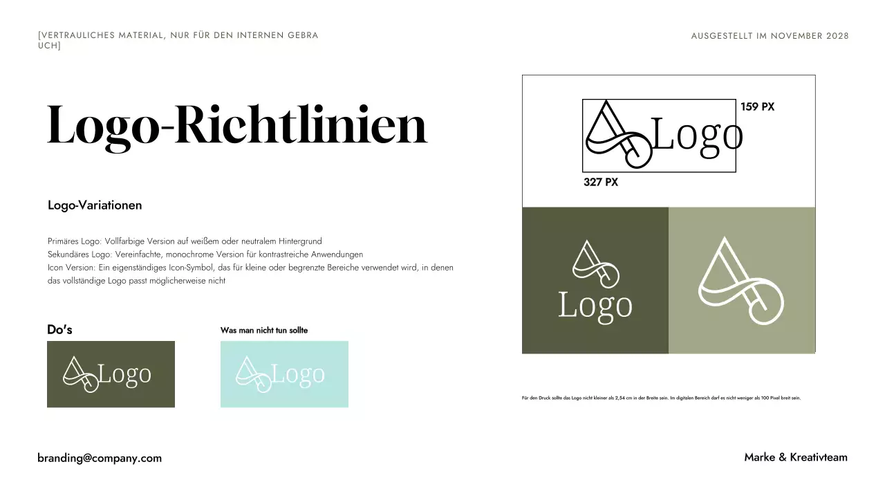 Grüner Minimalismus als Markenleitfaden